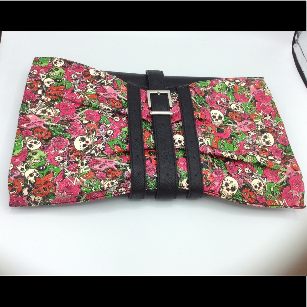 NWOT Shoe Dazzle Dia De Los Muertos purse